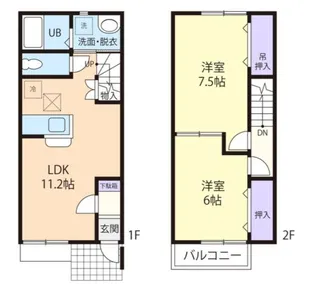 サニーカーサハルの間取り