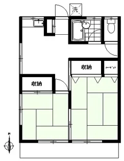 中山アパート【2階】の間取り