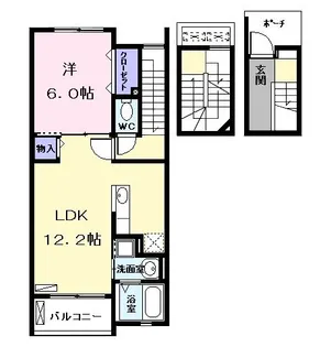 Franc O(フラン オー)【3階】の間取り