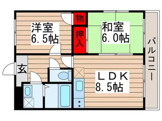 サングレイス【3階】の間取り