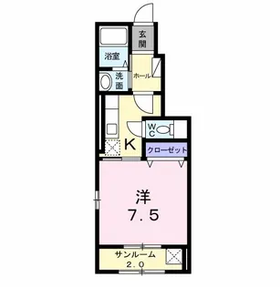 プラシード・NII【1階】の間取り