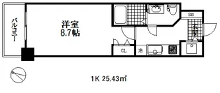 エスレジデンス神戸磯上通【9階】の間取り
