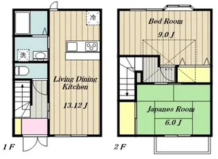 テラスハウス若井【2階】の間取り