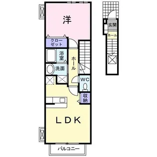 ビショップ【2階】の間取り