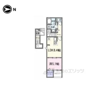 アップフィールド共栄3【2階】の間取り