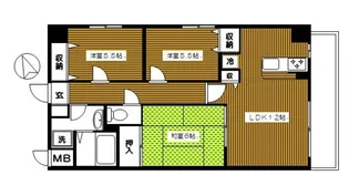 クリフパレス【2階】の間取り