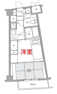 エルプレイス三田【3階】の間取り