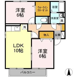 ル・パレ I【2階】の間取り