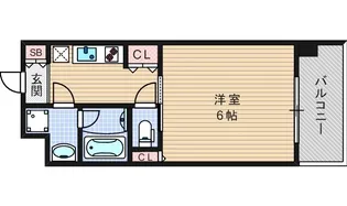 Primavera Nishi Shinsaibashi【10階】の間取り