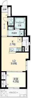 Fierte (フィエルテ)【1階】の間取り
