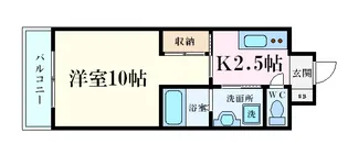 WING平野町【5階】の間取り