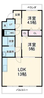 春里ハイツ【3階】の間取り