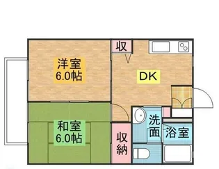 リバティ桜野B【1階】の間取り