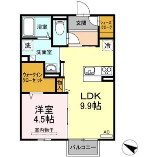 ラルジェ A棟【2階】の間取り