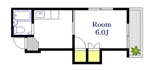 フラワービル【2階】の間取り