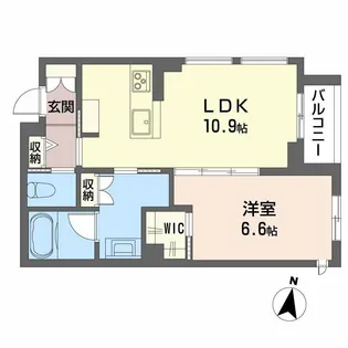 アンシャンテ長町南【2階】の間取り