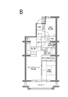 ヒルズ南戸塚【6階】の間取り