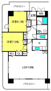 ビラ桜【2階】の間取り