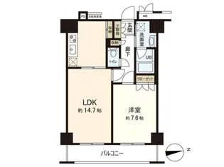 レジデンス仙台駅東【15階】の間取り