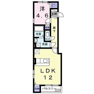 ひかりヒルズ【1階】の間取り