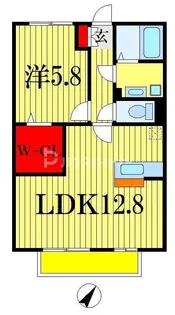 エスペランサII【2階】の間取り