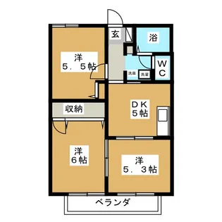 ガーデンプラザB【2階】の間取り