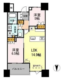 プレミスト北品川【3階】の間取り