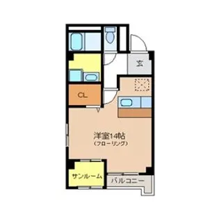 ファイブシティ【9階】の間取り