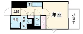 アスヴェル京都二条駅前II【4階】の間取り