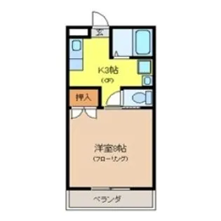 コーポリジェールA【2階】の間取り