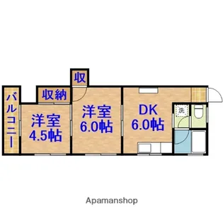 コーポ小藤【1階】の間取り