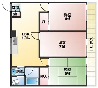 プラネットハイツ【2階】の間取り