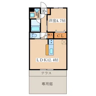 ヴェルデゾーナ寿中央【1階】の間取り