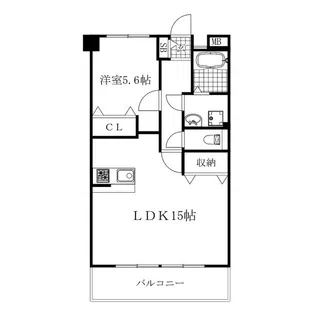 長良パークマンション【3階】の間取り
