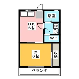 サンライズ往完【2階】の間取り
