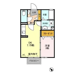 フラワーリング B【2階】の間取り
