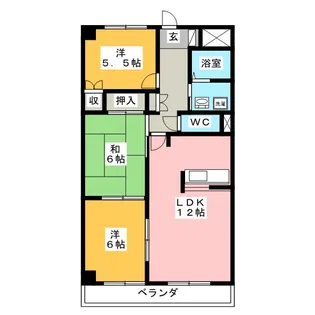 オークランド25【2階】の間取り