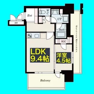 ローレルタワー名古屋栄【3階】の間取り