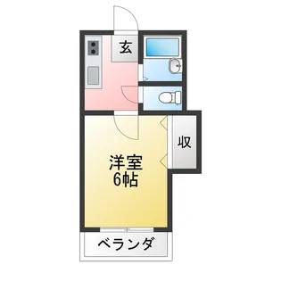 大栄ハイツ【2階】の間取り