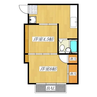 伊勢屋ハイムI【2階】の間取り