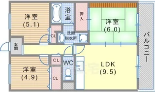 ストークコート【1階】の間取り
