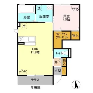 ボニート【1階】の間取り