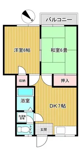 キャビンI【2階】の間取り