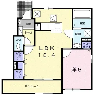 グランアベニュー【1階】の間取り