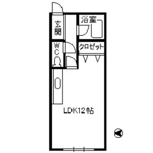 ロイヤルコーポサンシャイン【1階】の間取り