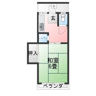 北小岩ハイム【1階】の間取り