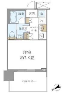 ブリリアタワー浜離宮【14階】の間取り