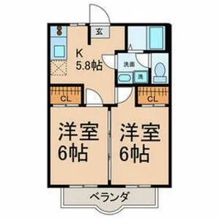 ブエナ・ビスタ【1階】の間取り