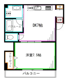 サザンミヤマエ【1階】の間取り