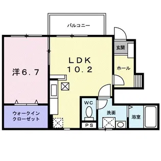 ディアレスト【1階】の間取り